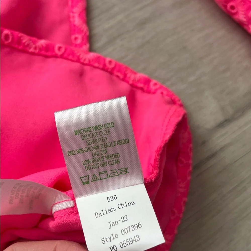 Lilly Pulitzer Aisha Romper Dress Pink NWT Womens 6 Resort Summer Beach Vacation - Picture 10 of 16